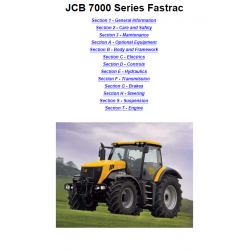 JCB instrukcje napraw + schematy + DTR: JCB Fastrac 7000 series instrukcja naprawy